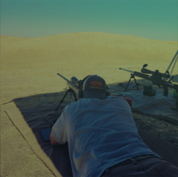 WCLR Precision shooting student shooting in prone position.