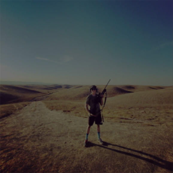 Teen at precision shooting course.